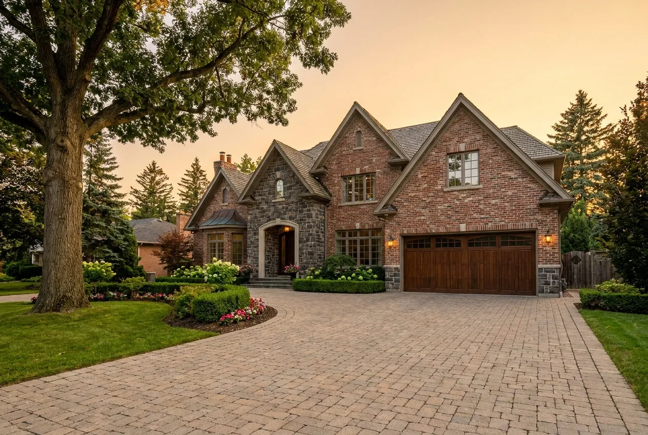 Upscale brick-and-stone detached home in Bayview Hill, Richmond Hill
