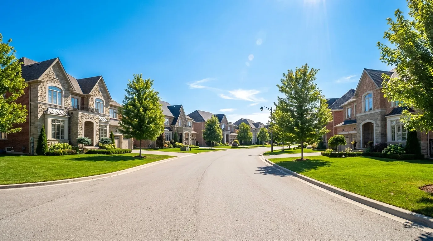 A desirable Richmond Hill street lined with upscale homes