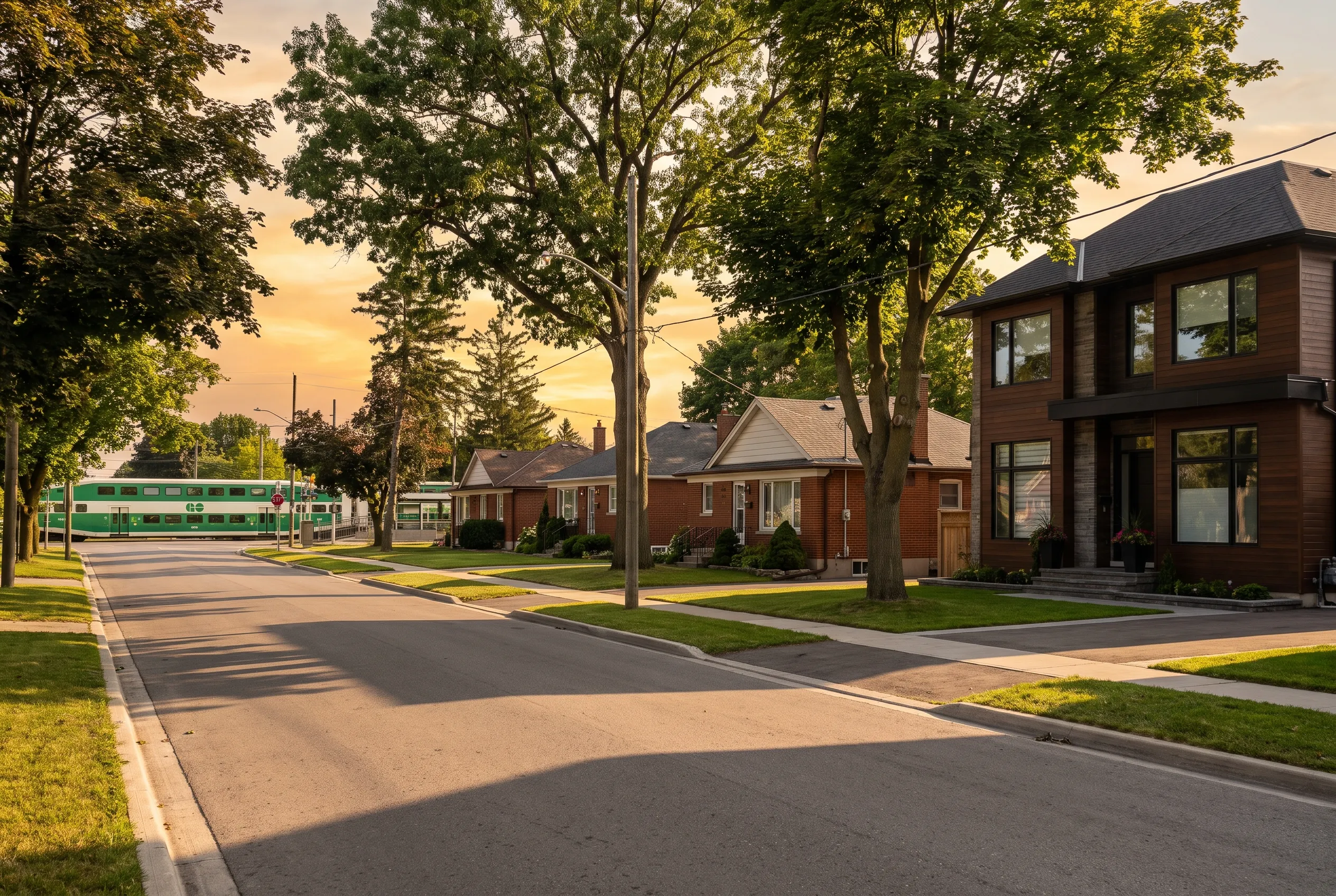 Homes in the Crosby neighbourhood of Richmond Hill