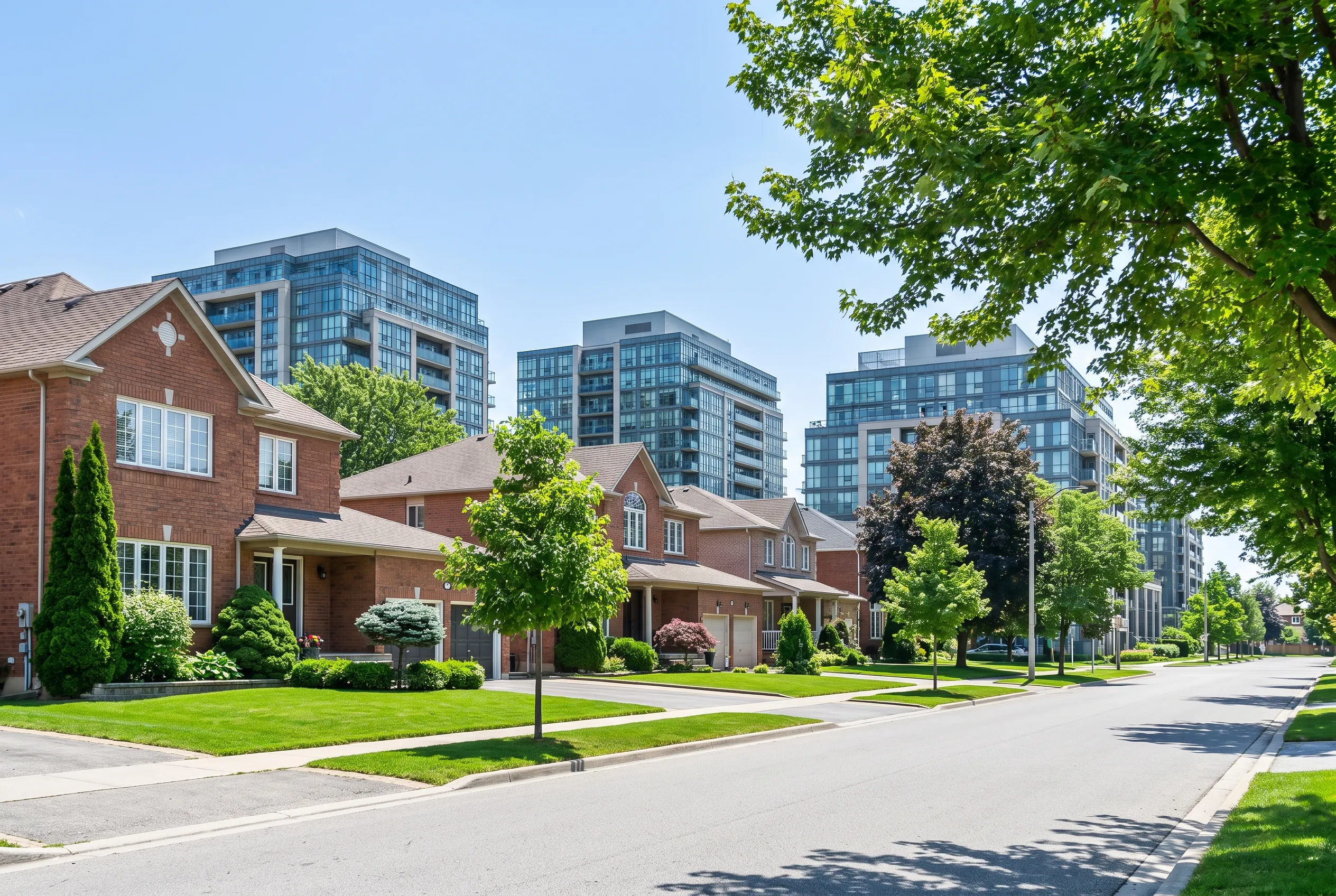 Homes in the Doncrest neighbourhood of Richmond Hill