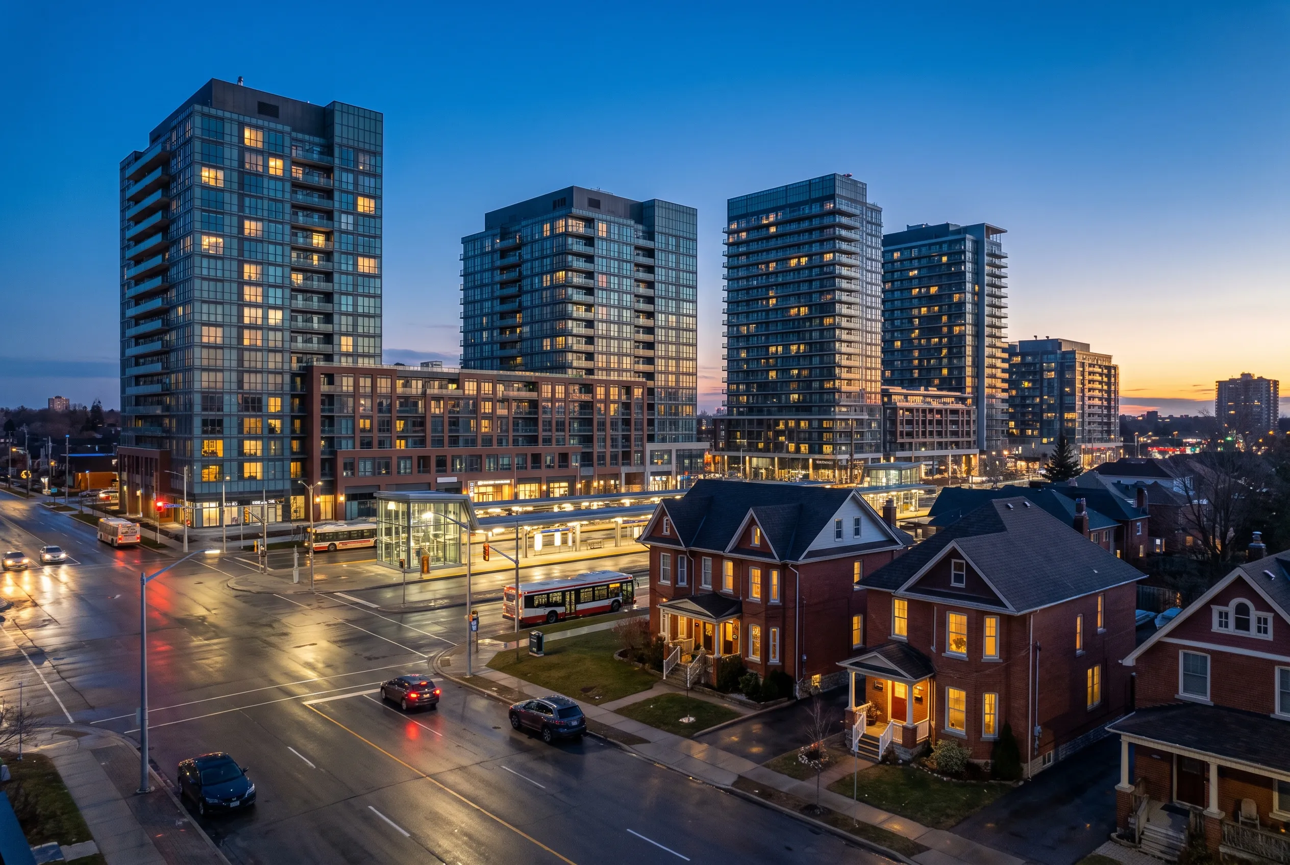 Homes in the Langstaff neighbourhood of Richmond Hill