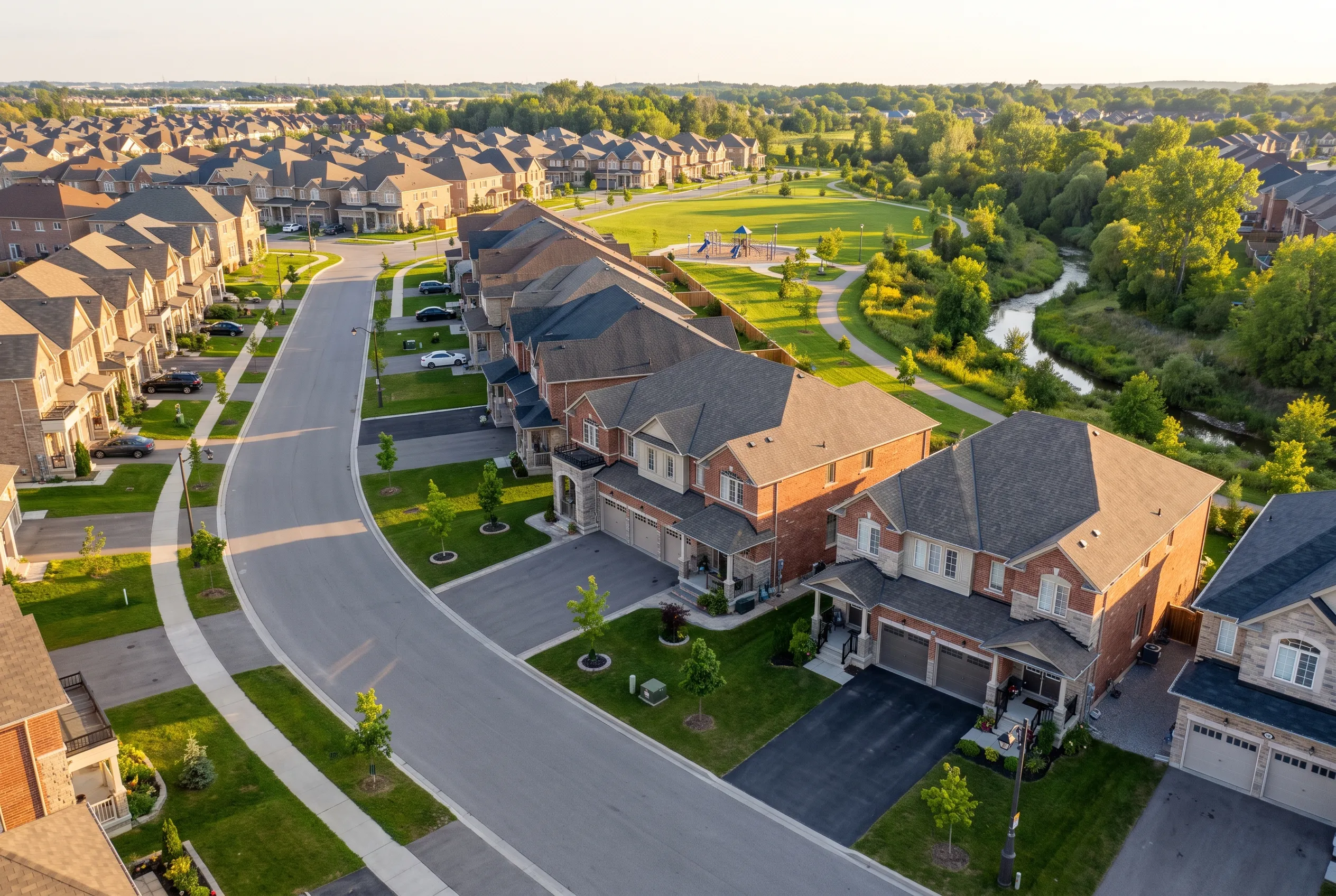 Homes in the Rouge Woods neighbourhood of Richmond Hill