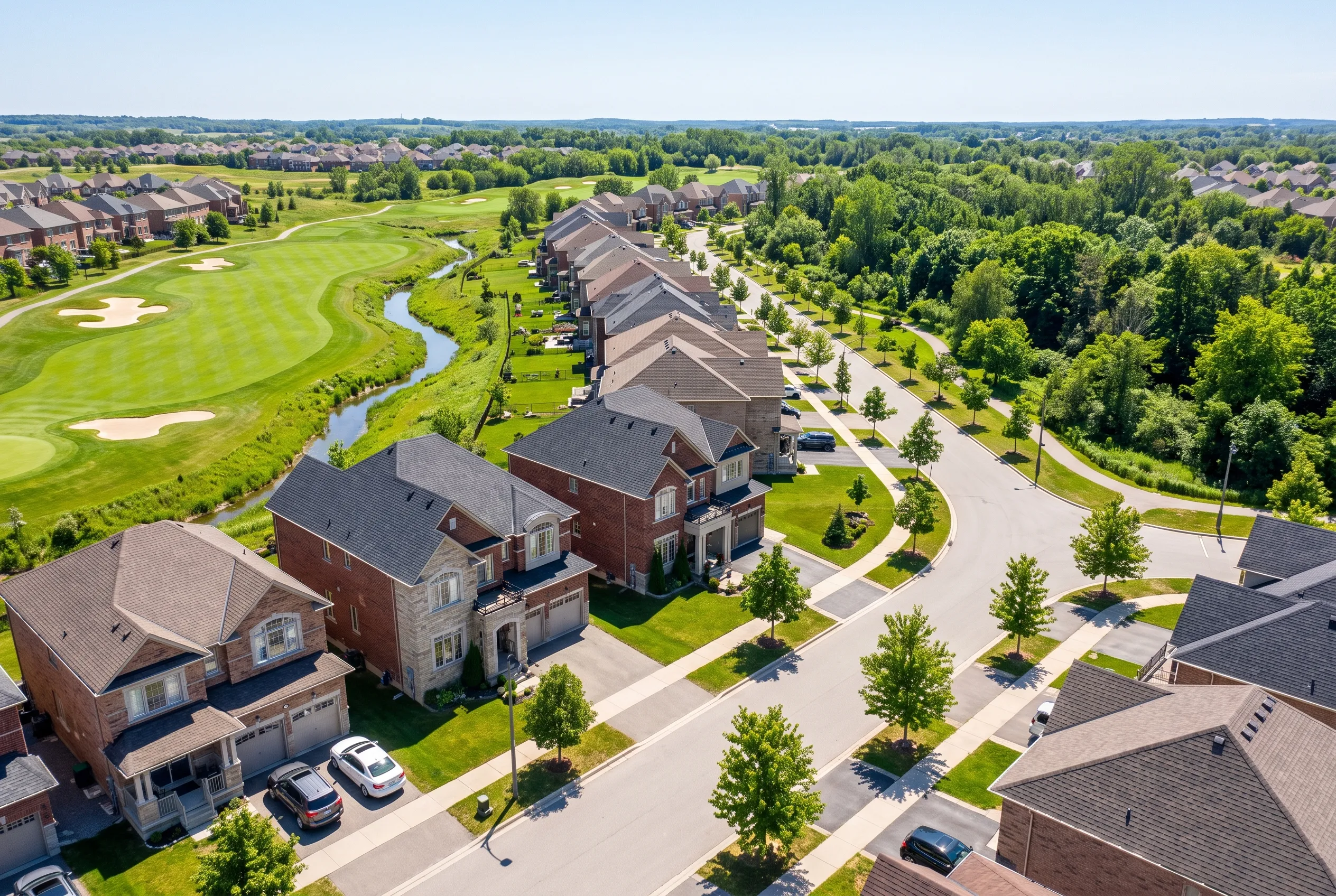 Homes in the Westbrook neighbourhood of Richmond Hill